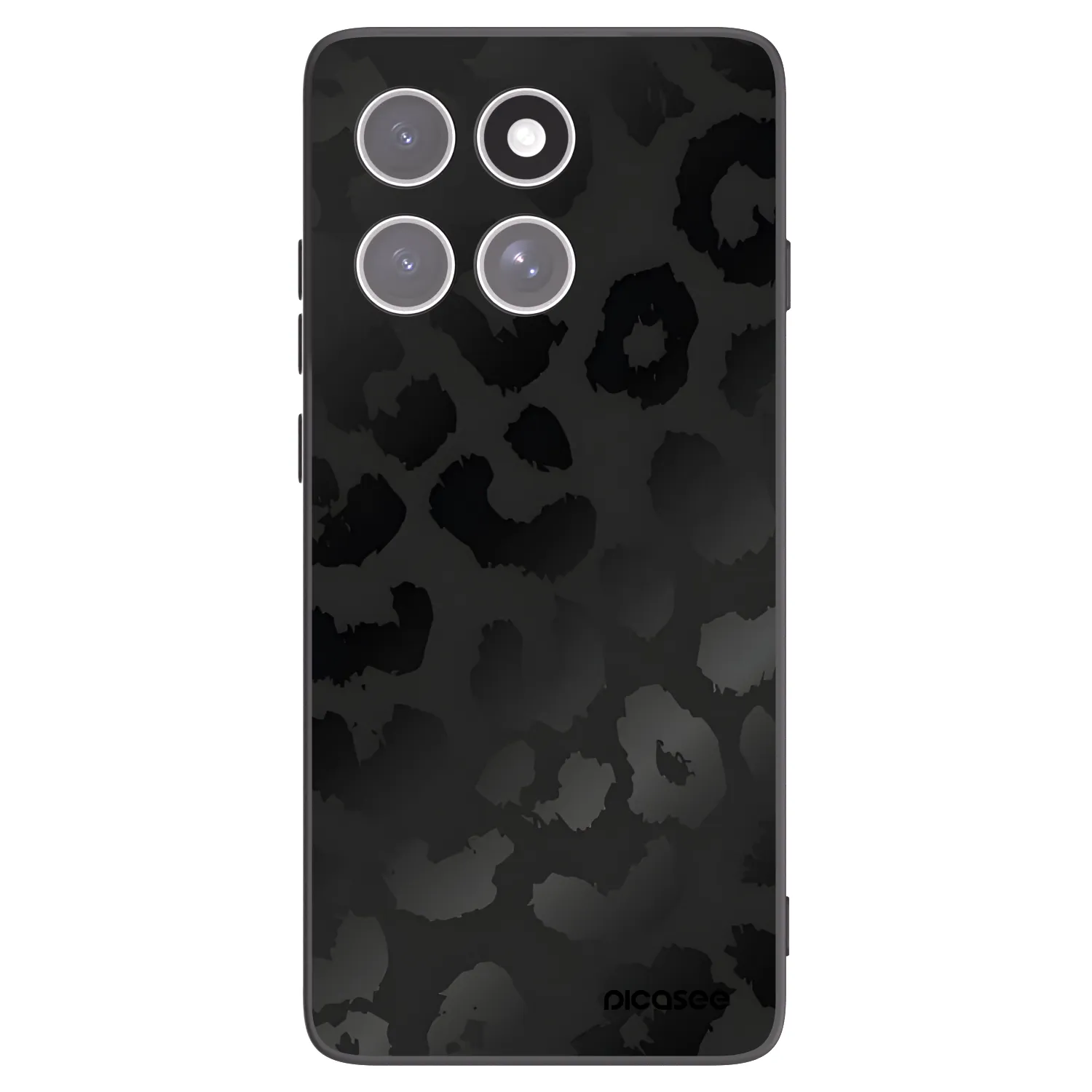 Picasee silikonový černý obal pro Motorola Edge 60 Fusion - Midnight Leopard