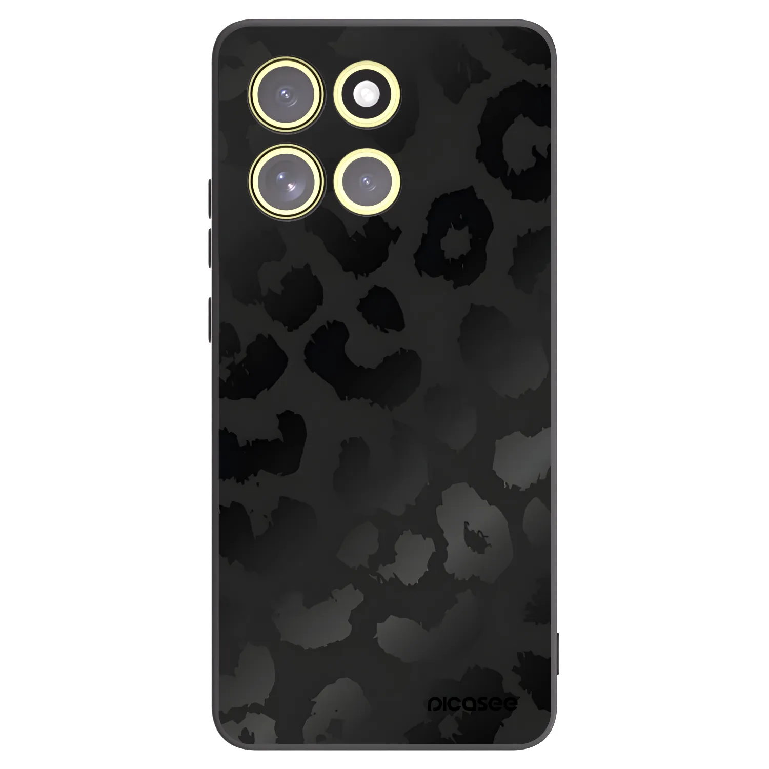 Picasee silikonový černý obal pro Motorola Moto G86 Power 5G - Midnight Leopard