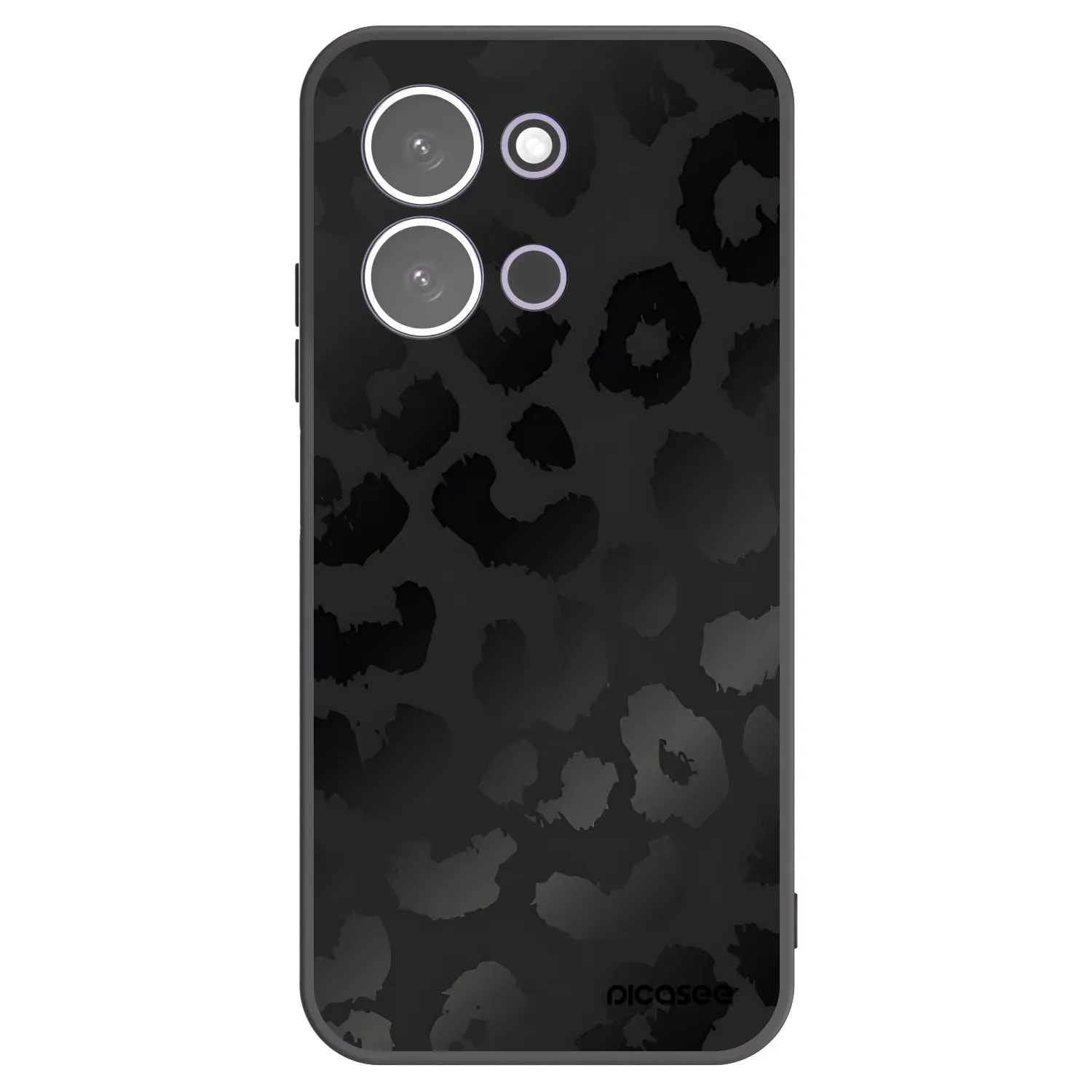 Picasee silikonový černý obal pro Xiaomi Redmi 15C 5G - Midnight Leopard