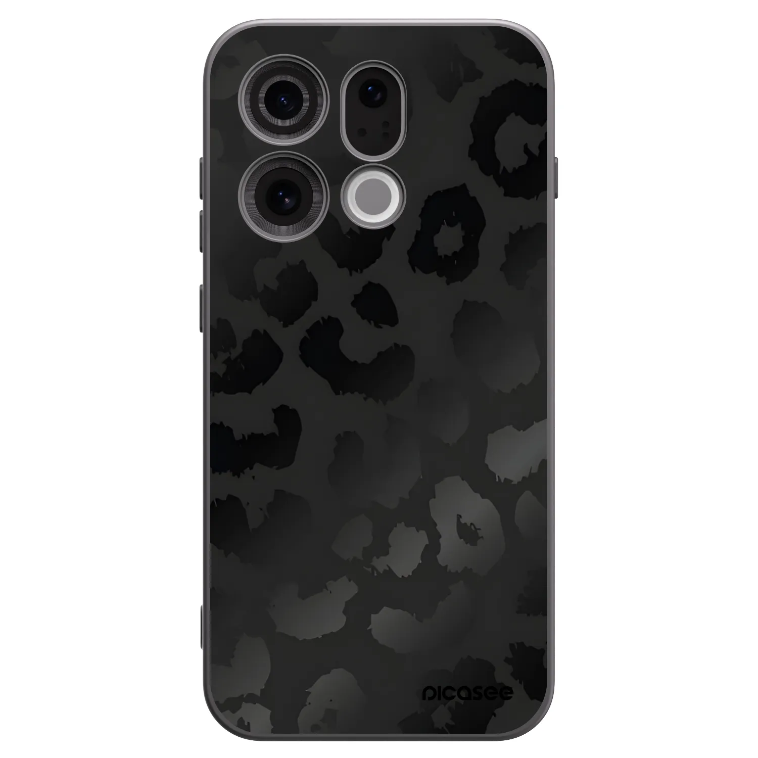Picasee silikonový černý obal pro OPPO Find X9 - Midnight Leopard