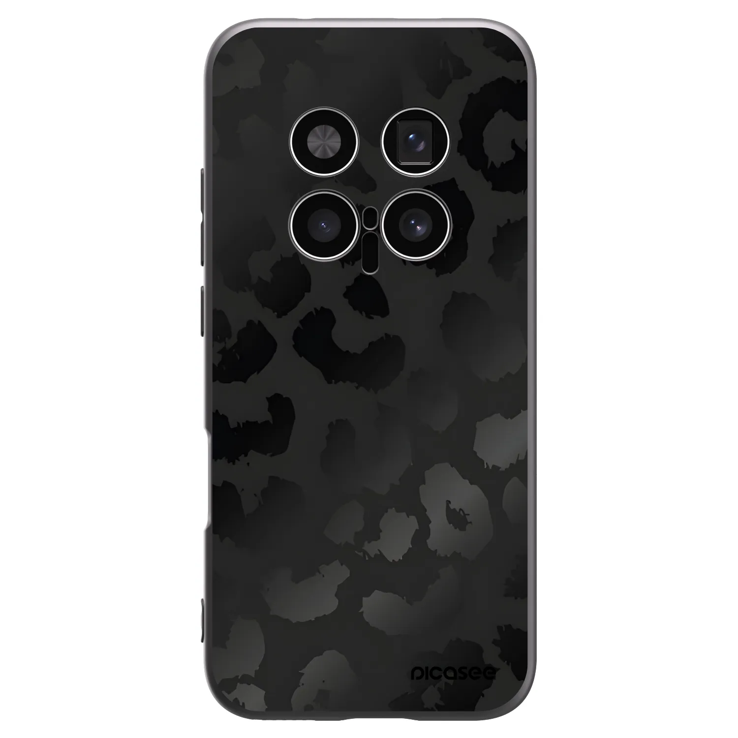 Picasee silikonový černý obal pro Honor Magic8 Pro 5G - Midnight Leopard