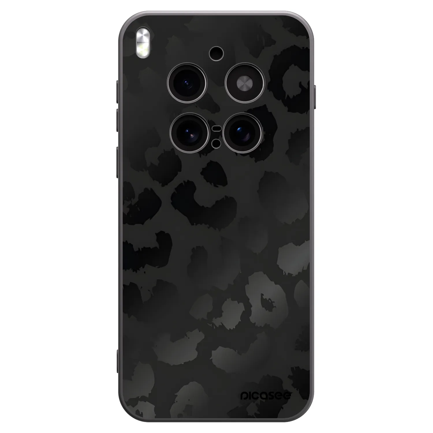 Picasee silikonový černý obal pro Vivo X300 Pro - Midnight Leopard