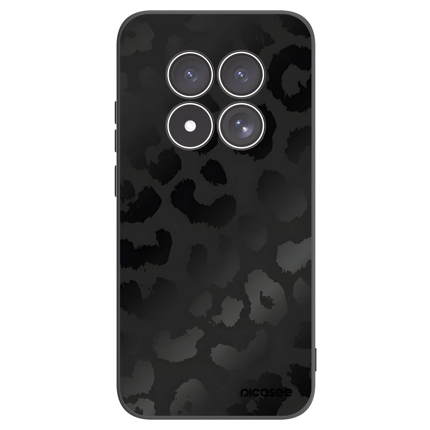 Picasee silikonový černý obal pro Xiaomi Redmi Note 15 Pro 5G - Midnight Leopard
