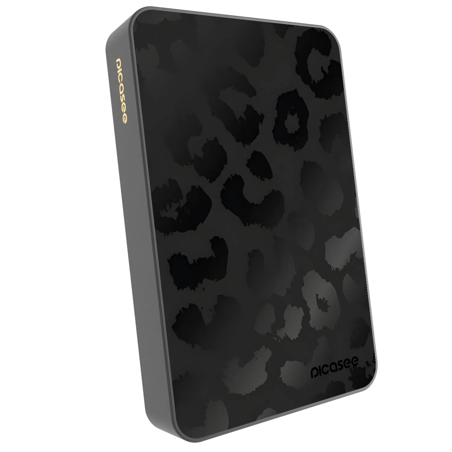 Picasee Powerbanka s MagSafe 10 000 mAh Šedá - Midnight Leopard