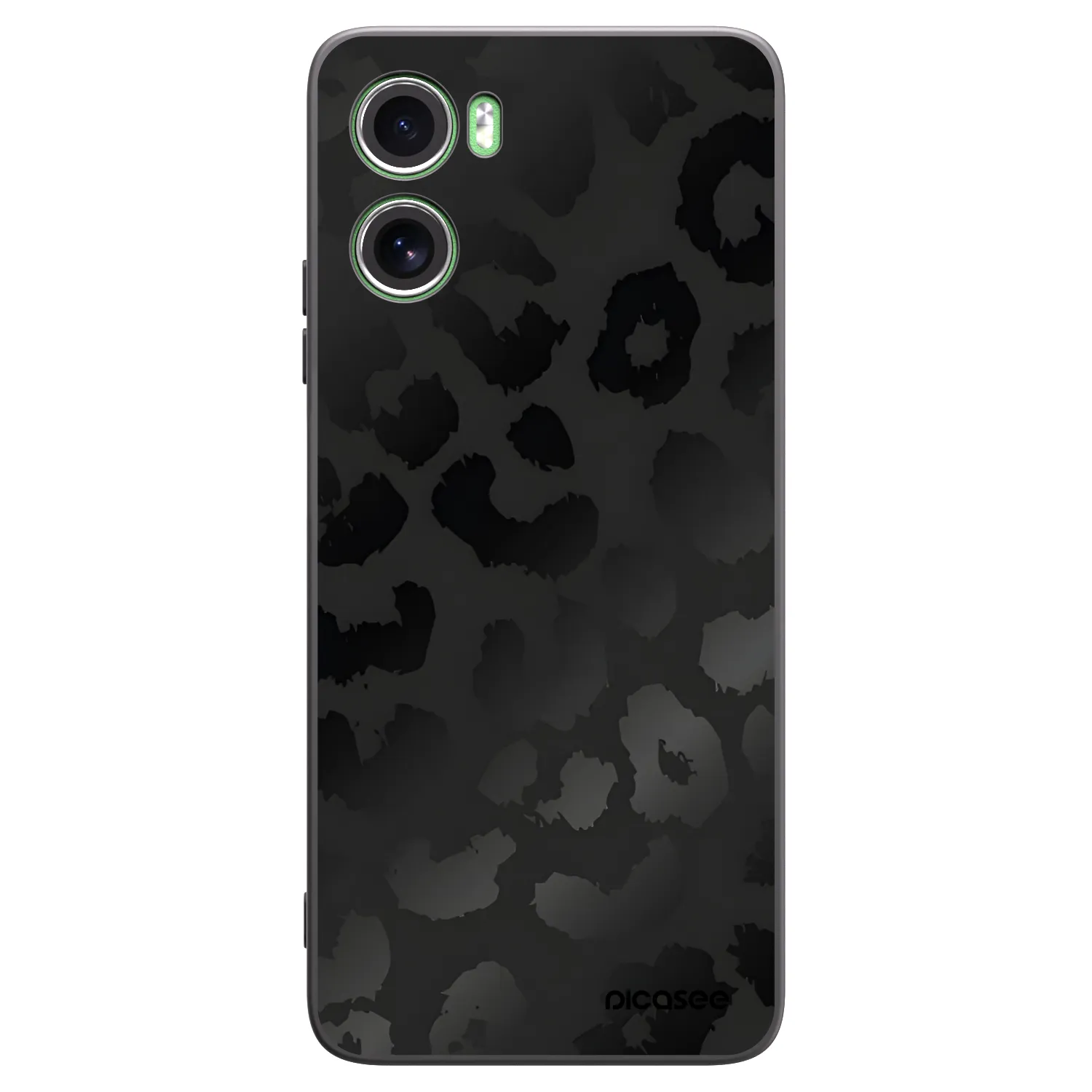 Picasee silikonový černý obal pro Motorola Moto G06 - Midnight Leopard