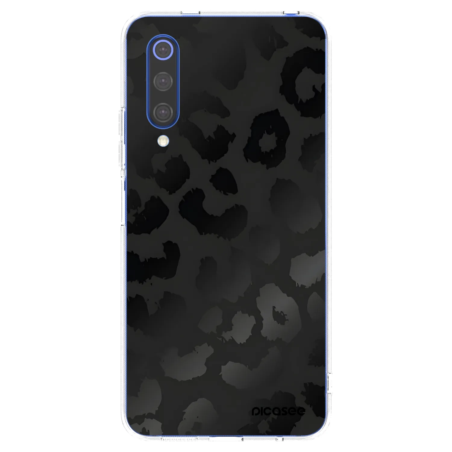 Picasee silikonový průhledný obal pro Xiaomi Mi 9 SE - Midnight Leopard