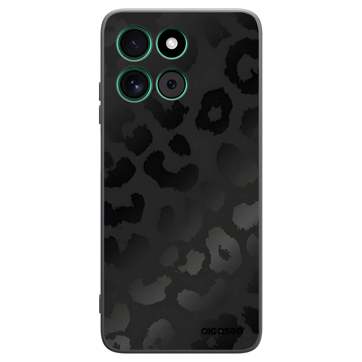 Picasee silikonový černý obal pro Motorola Moto G57 Power - Midnight Leopard