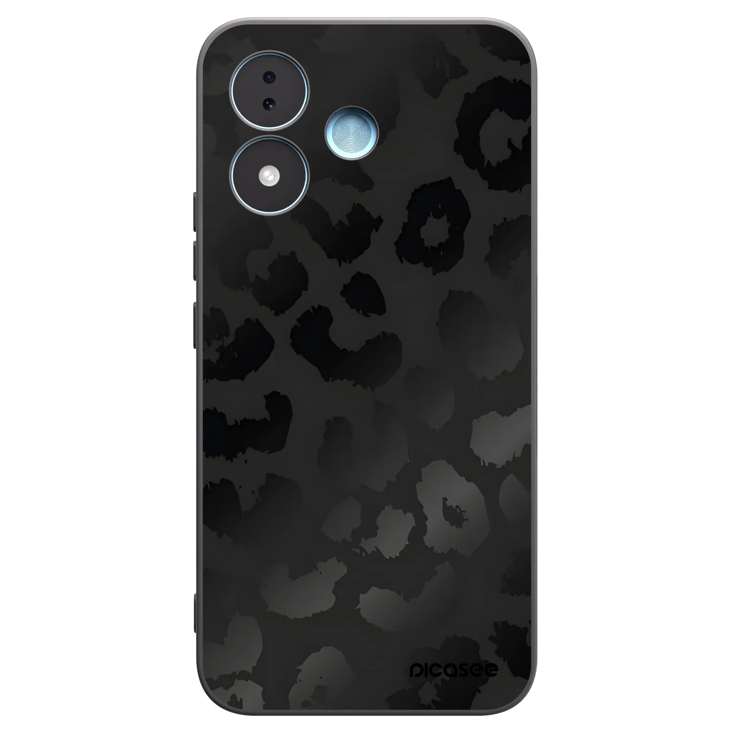Picasee silikonový černý obal pro Xiaomi Redmi Note 17 5G - Midnight Leopard