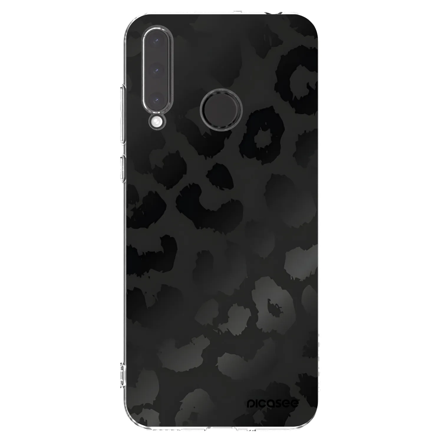 Picasee silikonový průhledný obal pro Honor 20 Lite - Midnight Leopard