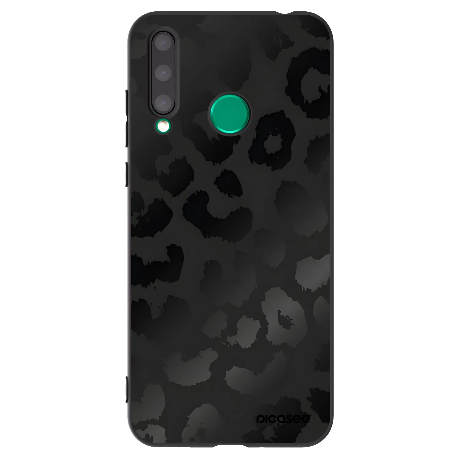 Picasee silikonový černý obal pro Honor 20 Lite - Midnight Leopard