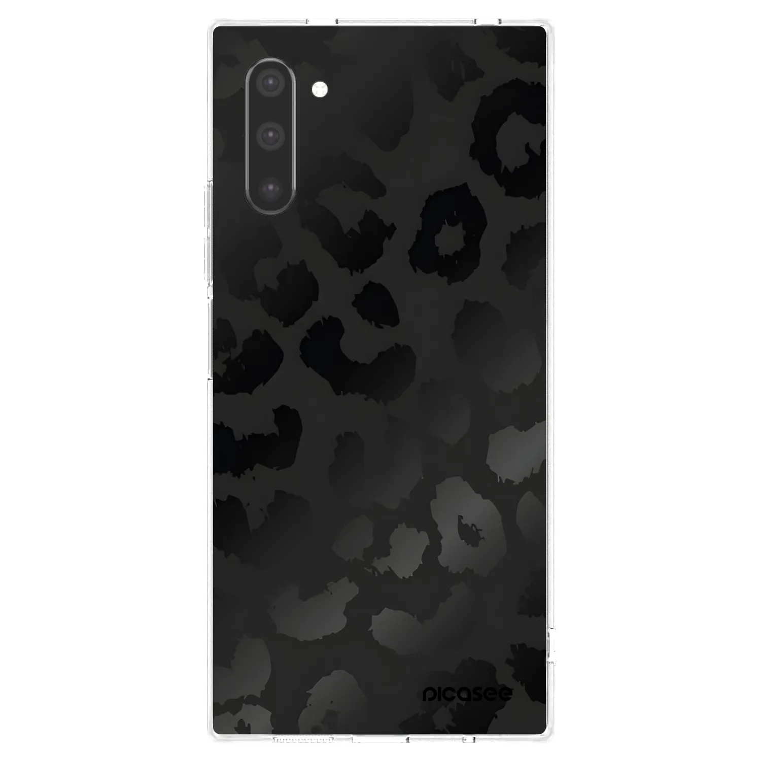 Picasee silikonový průhledný obal pro Samsung Galaxy Note 10 N970F - Midnight Leopard