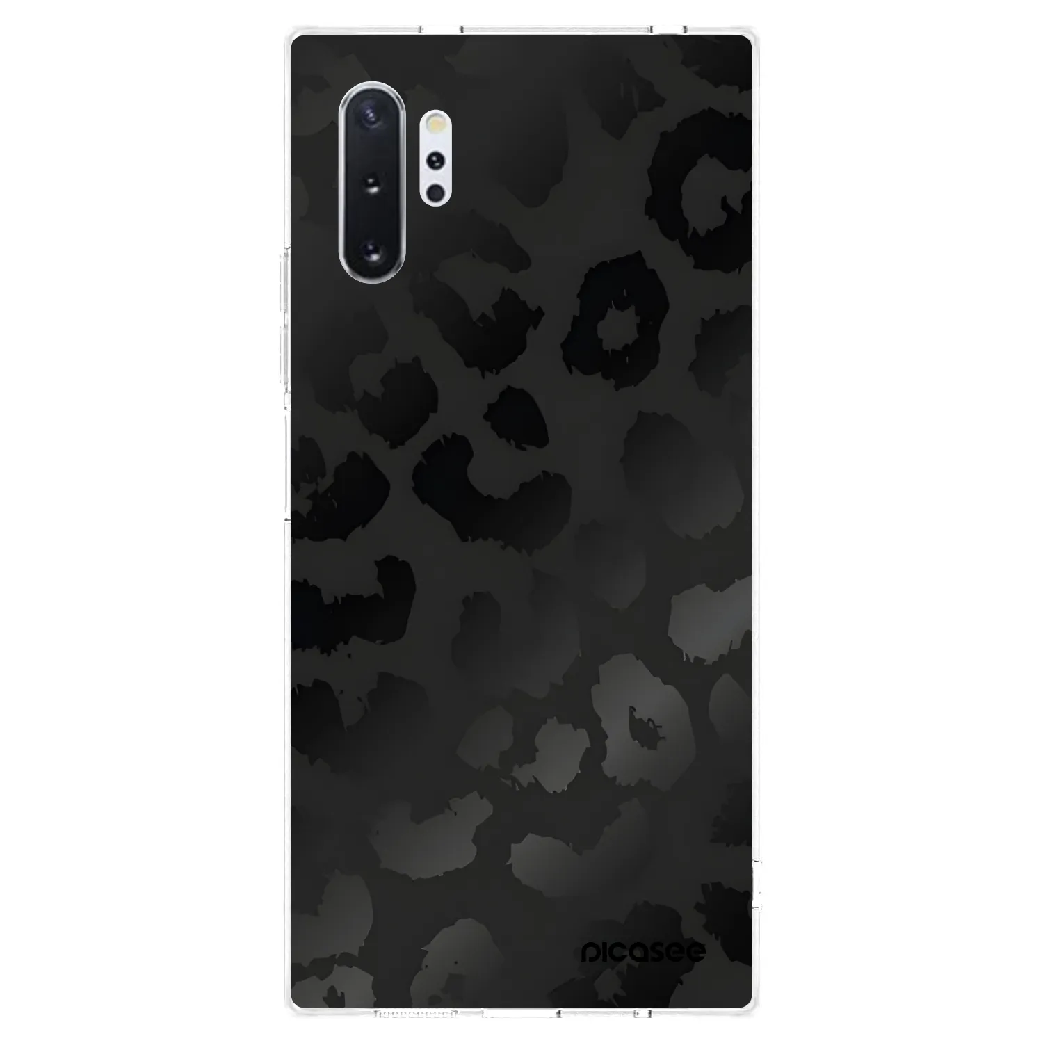 Picasee silikonový průhledný obal pro Samsung Galaxy Note 10+ N975F - Midnight Leopard