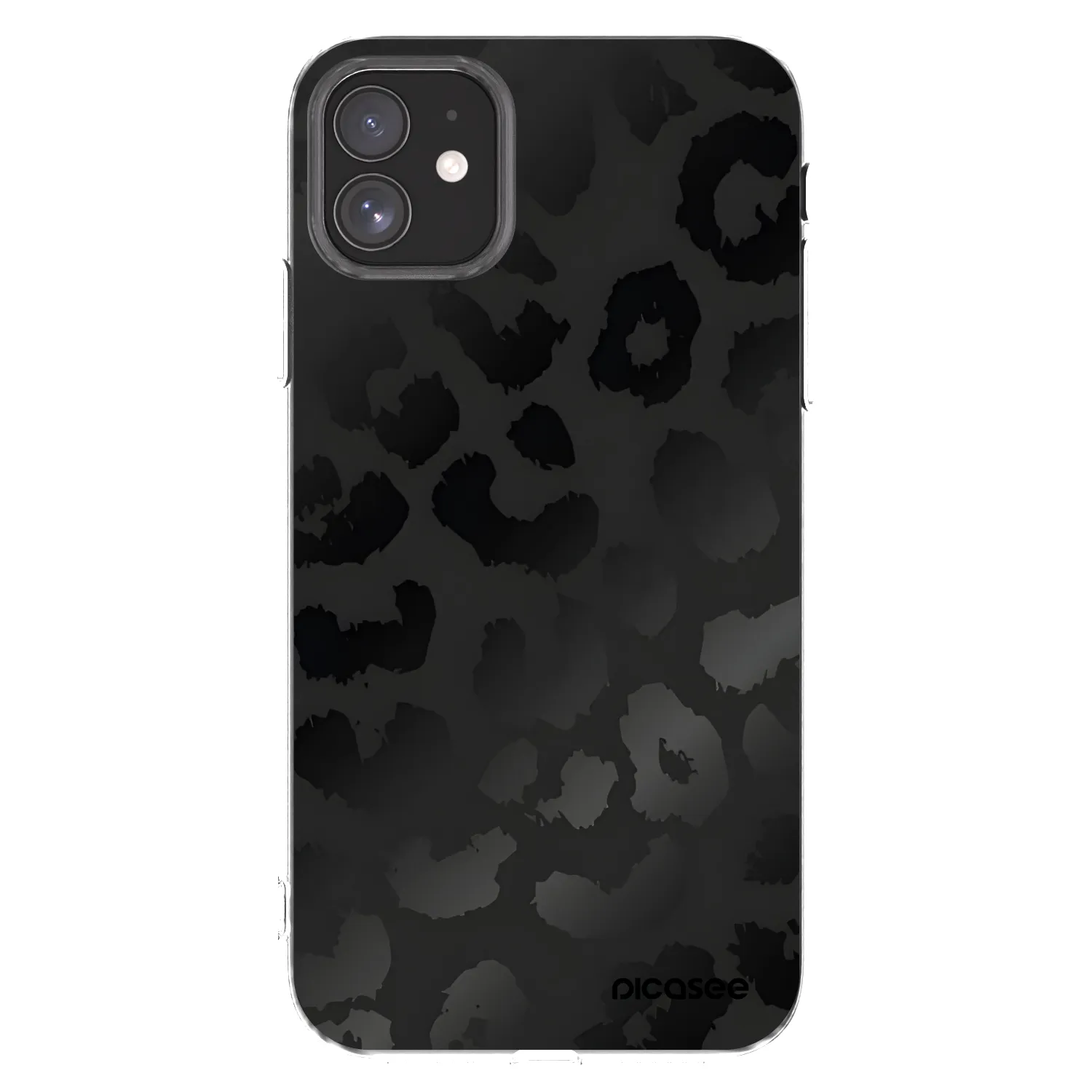Picasee silikonový průhledný obal pro Apple iPhone 11 - Midnight Leopard