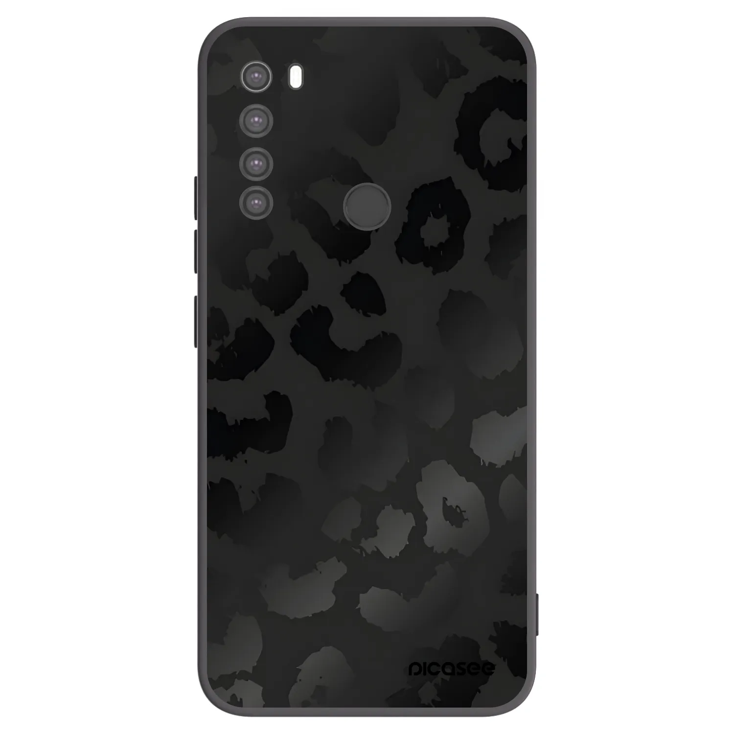 Picasee silikonový černý obal pro Xiaomi Redmi Note 8 - Midnight Leopard