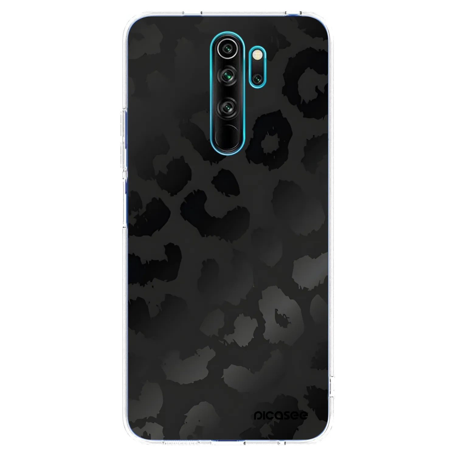 Picasee silikonový průhledný obal pro Xiaomi Redmi Note 8 Pro - Midnight Leopard