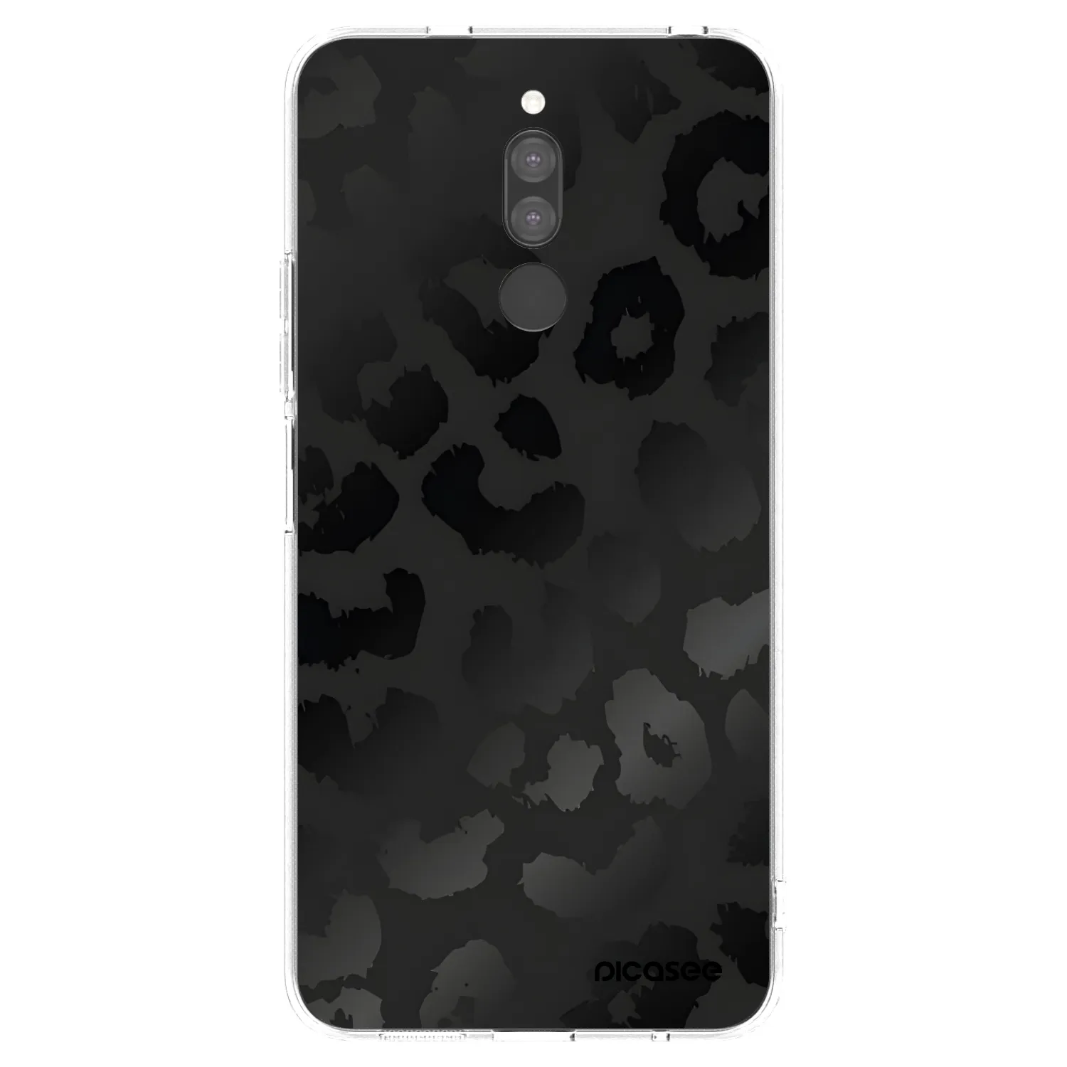 Picasee silikonový průhledný obal pro Xiaomi Redmi 8 - Midnight Leopard