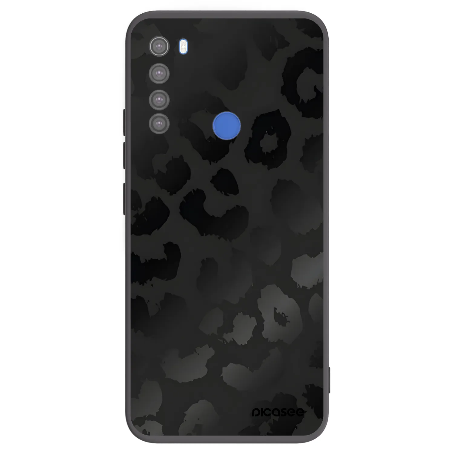 Picasee silikonový černý obal pro Xiaomi Redmi Note 8T - Midnight Leopard