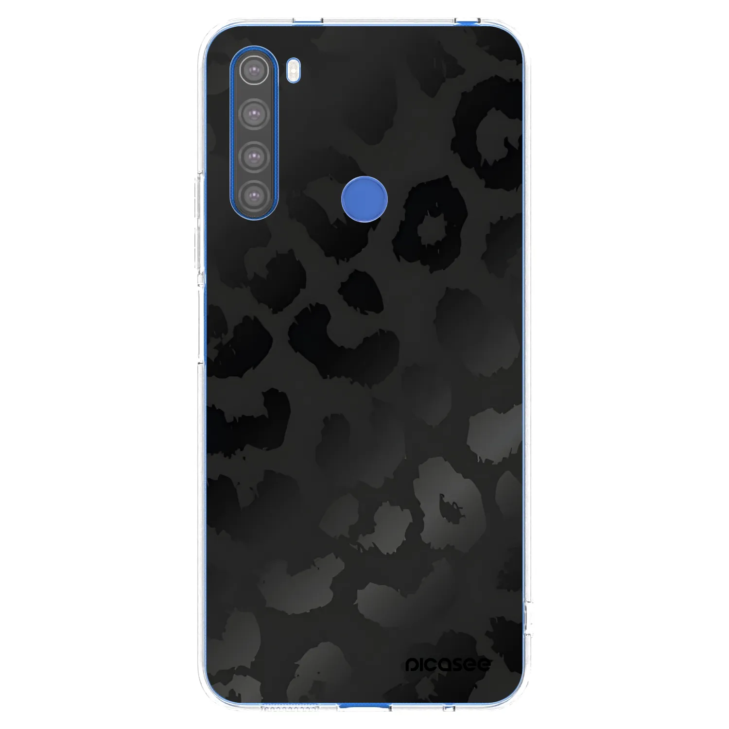 Picasee silikonový průhledný obal pro Xiaomi Redmi Note 8T - Midnight Leopard