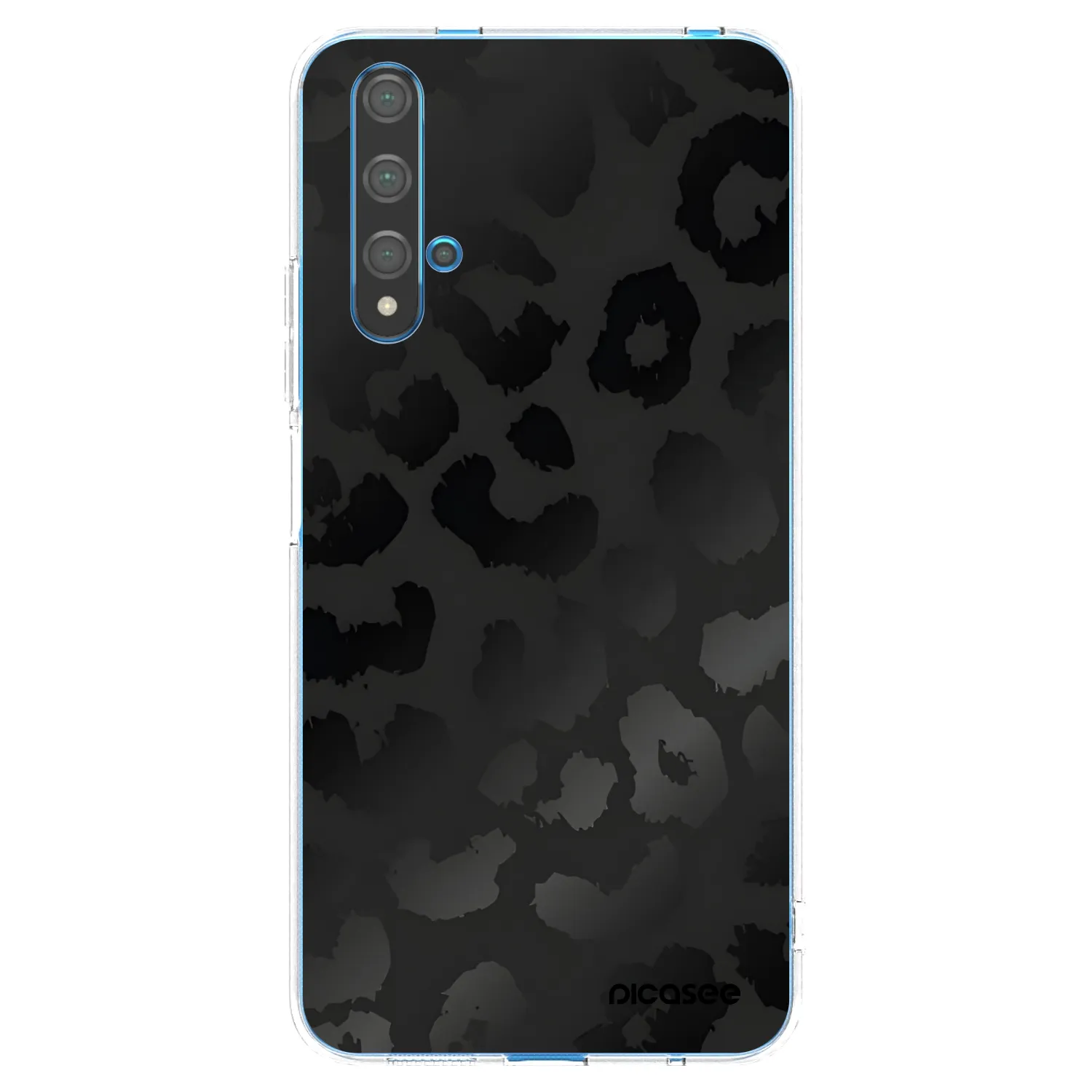 Picasee silikonový průhledný obal pro Huawei Nova 5T - Midnight Leopard