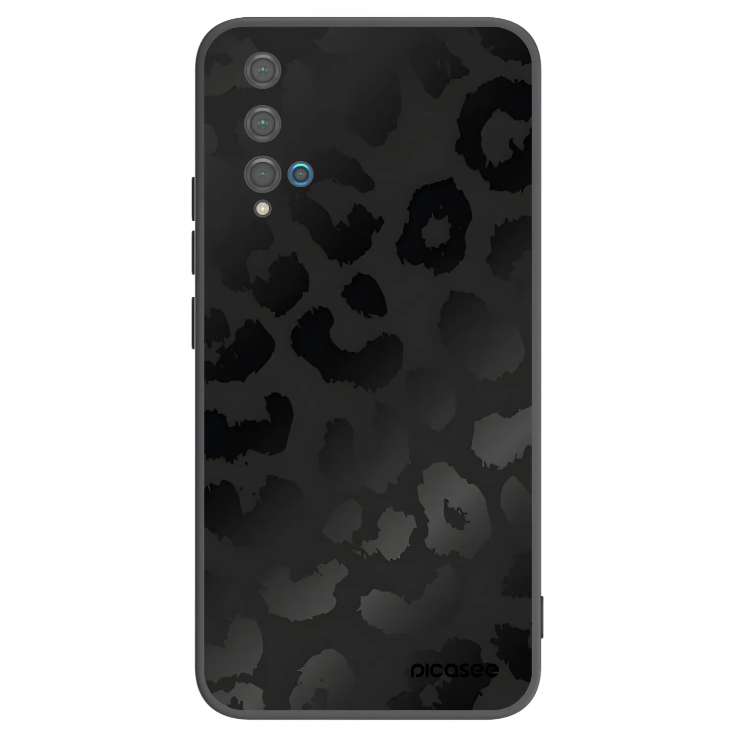 Picasee silikonový černý obal pro Huawei Nova 5T - Midnight Leopard