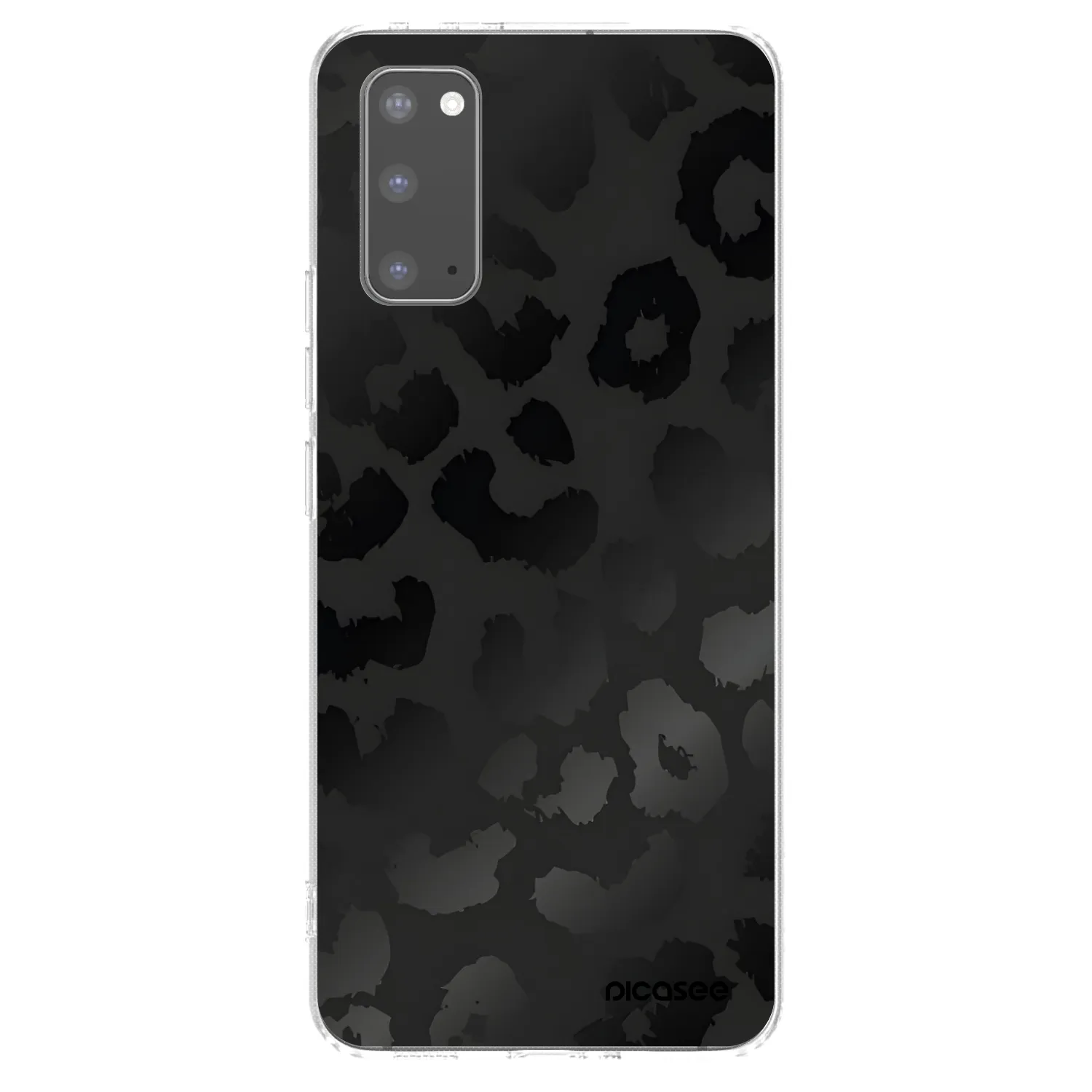 Picasee silikonový průhledný obal pro Samsung Galaxy S20 G980F - Midnight Leopard