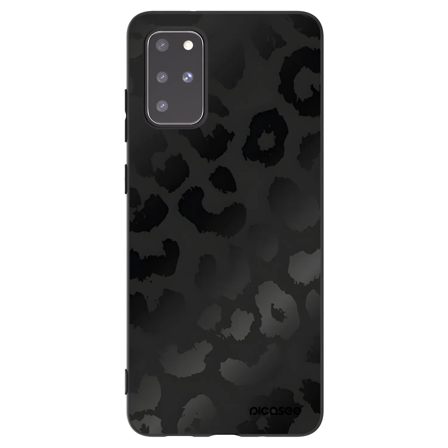 Picasee silikonový černý obal pro Samsung Galaxy S20+ G985F - Midnight Leopard