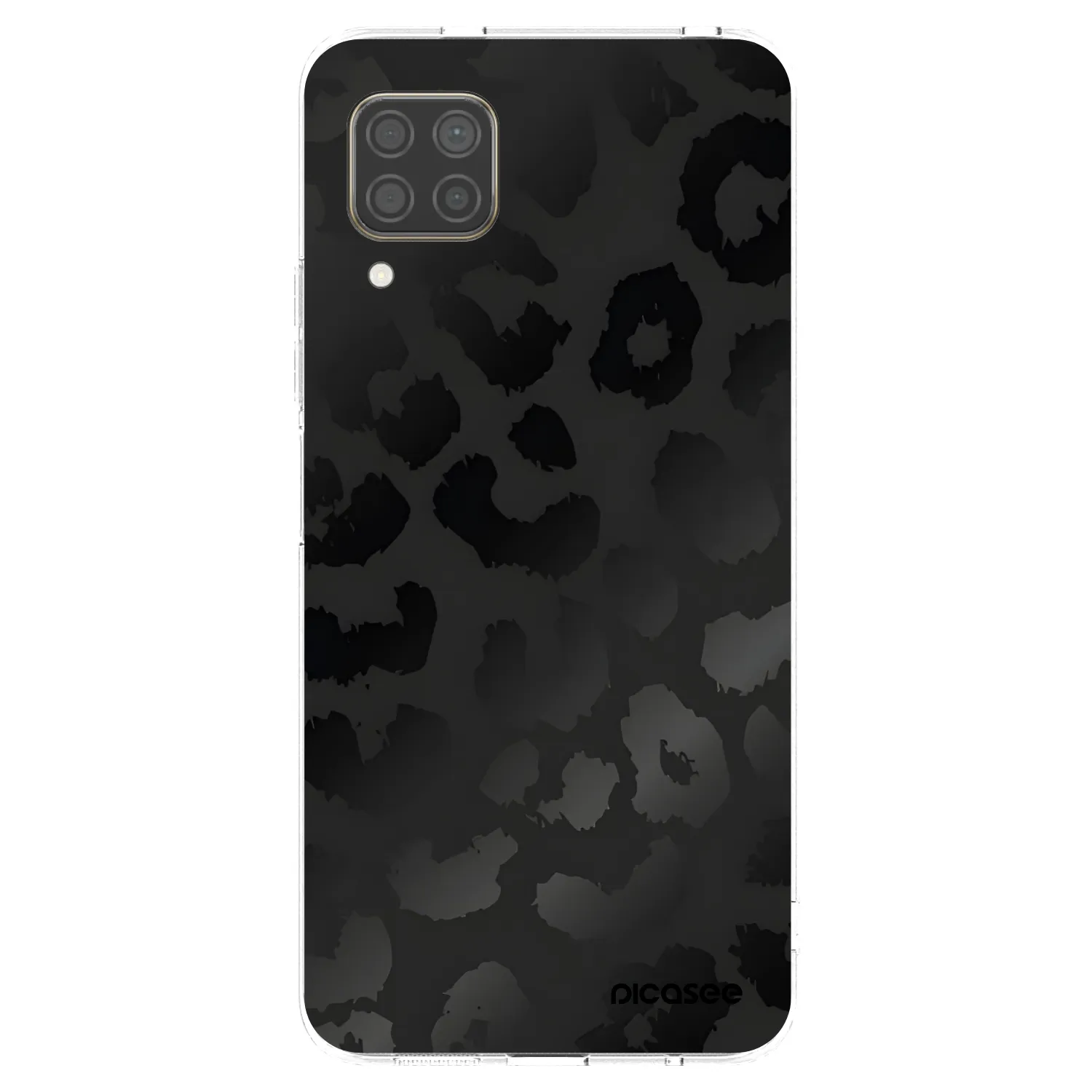 Picasee silikonový průhledný obal pro Huawei P40 Lite - Midnight Leopard