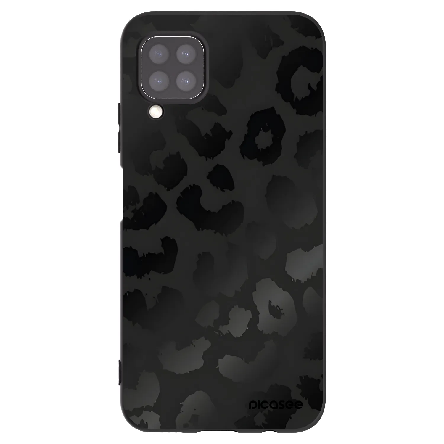 Picasee silikonový černý obal pro Huawei P40 Lite - Midnight Leopard