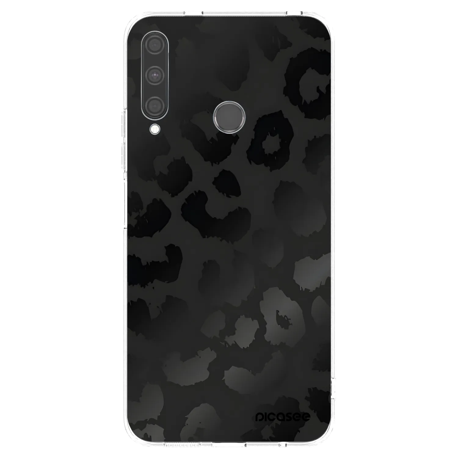 Picasee silikonový průhledný obal pro Huawei P40 Lite E - Midnight Leopard