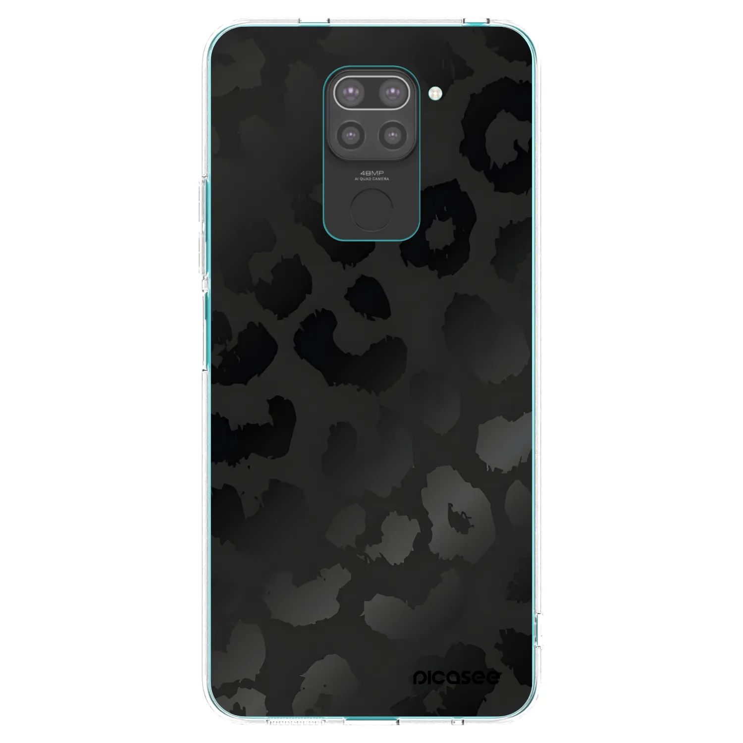 Picasee silikonový černý obal pro Xiaomi Redmi Note 9 - Midnight Leopard