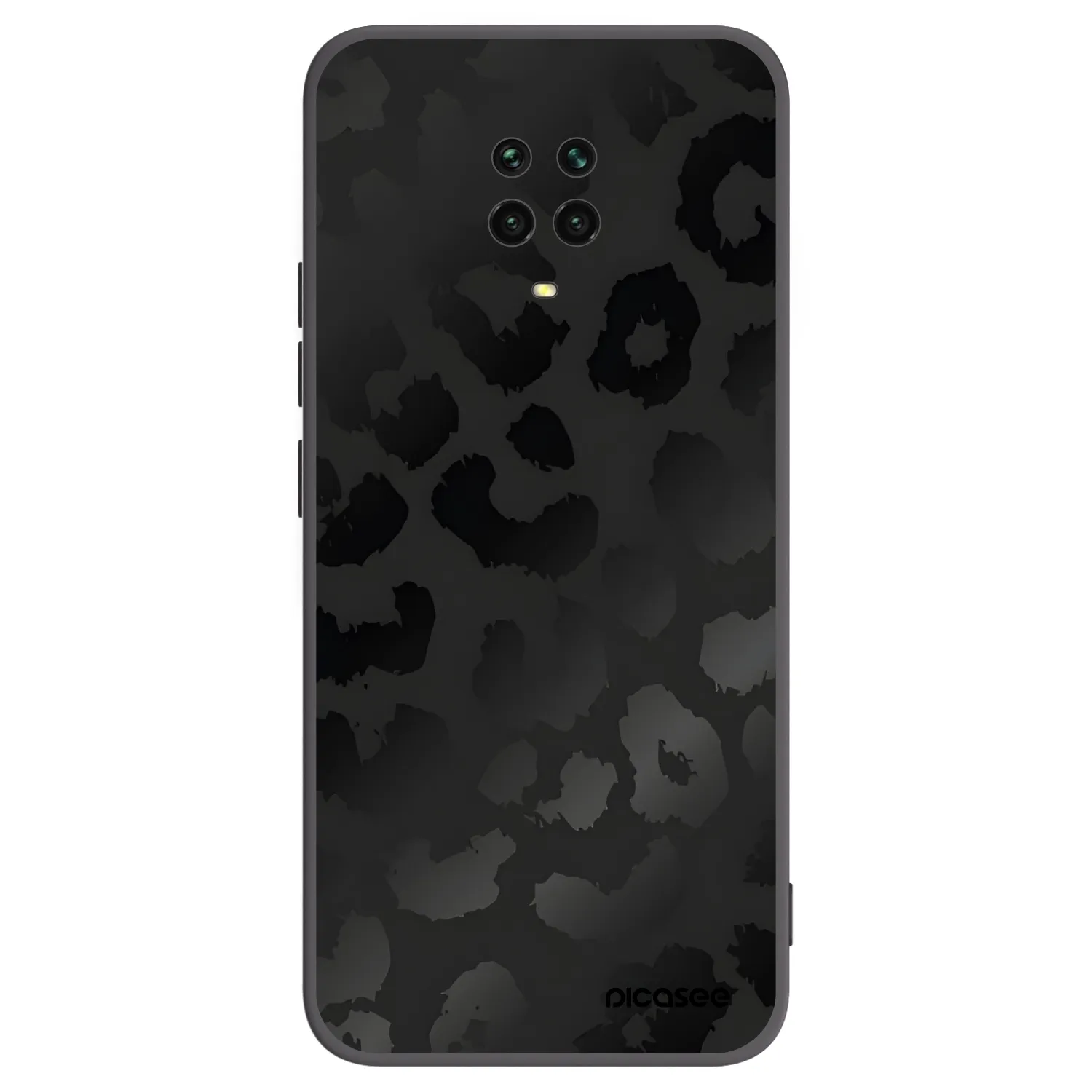 Picasee silikonový černý obal pro Xiaomi Redmi Note 9S - Midnight Leopard