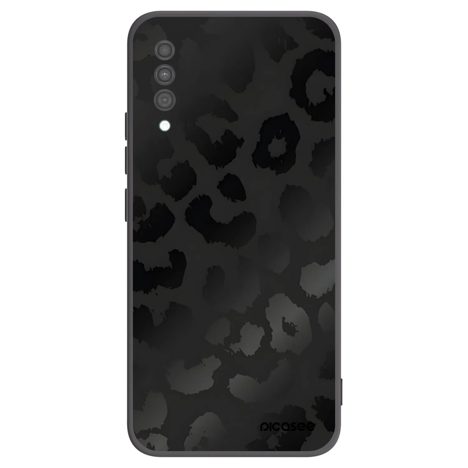 Picasee silikonový černý obal pro Samsung Galaxy A30s A307F - Midnight Leopard