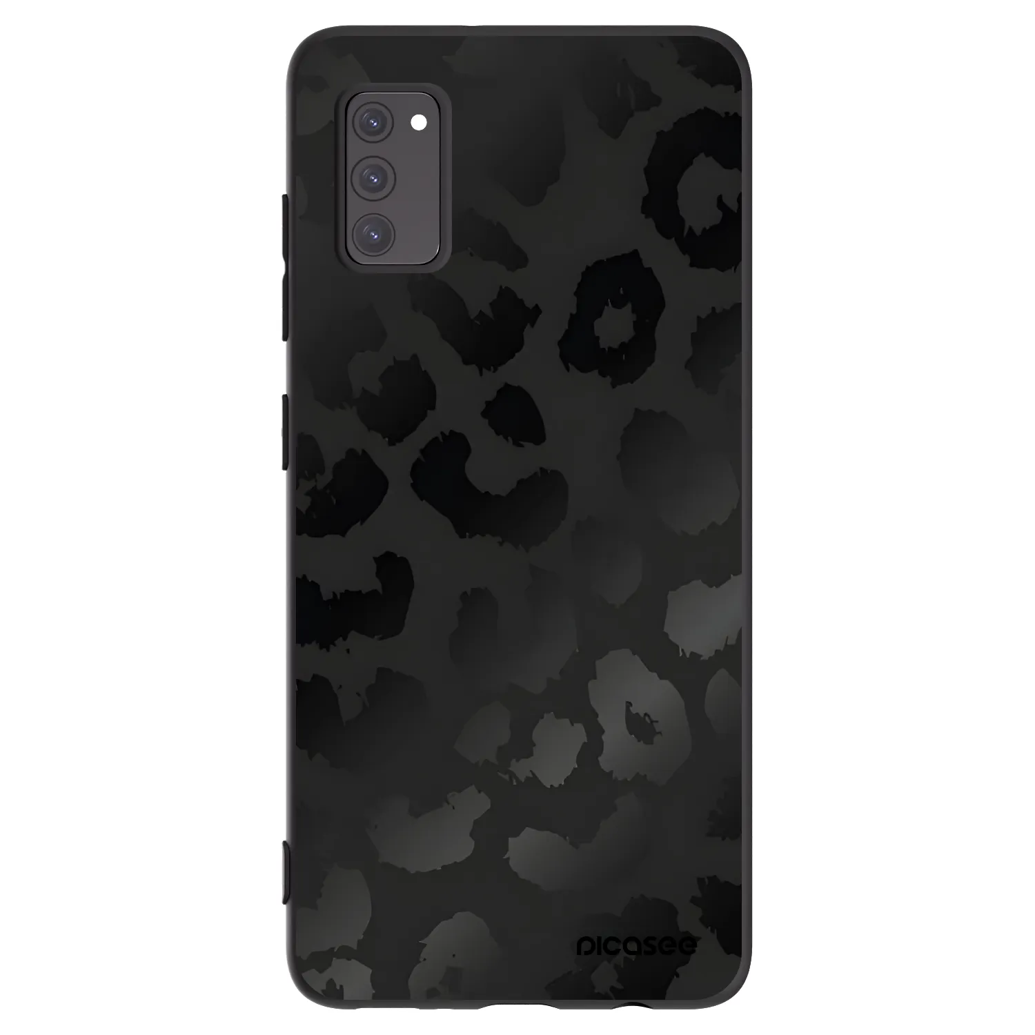 Picasee silikonový černý obal pro Samsung Galaxy A41 A415F - Midnight Leopard