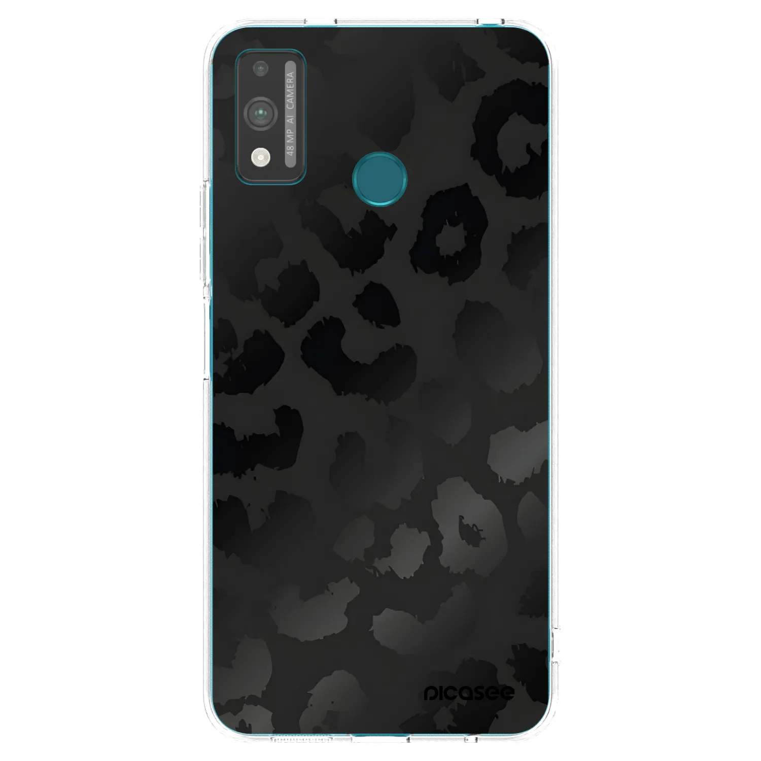 Picasee silikonový průhledný obal pro Honor 9X Lite - Midnight Leopard