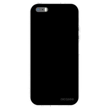 Picasee silikonový průhledný obal pro Apple iPhone 5/5S/SE - Black Bliss
