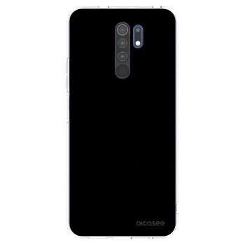 Picasee silikonový průhledný obal pro Xiaomi Redmi 9 - Black Bliss