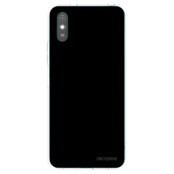 Picasee silikonový průhledný obal pro Xiaomi Redmi 9A - Black Bliss