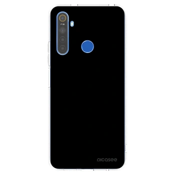 Picasee silikonový průhledný obal pro Realme 5 - Black Bliss