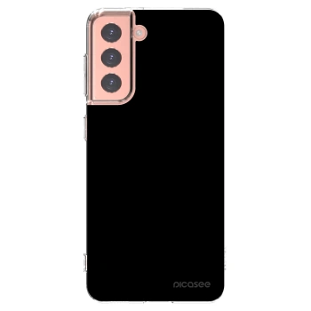 Picasee silikonový průhledný obal pro Samsung Galaxy S21 5G G991B - Black Bliss