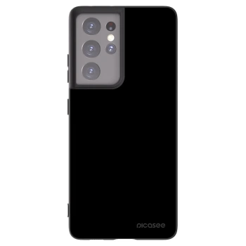 Picasee silikonový černý obal pro Samsung Galaxy S21 Ultra 5G G998B - Black Bliss
