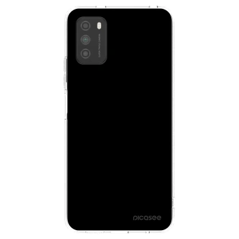 Picasee silikonový průhledný obal pro Xiaomi Poco M3 - Black Bliss