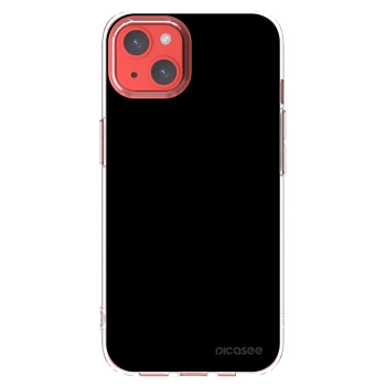 Picasee silikonový průhledný obal pro Apple iPhone 13 - Black Bliss