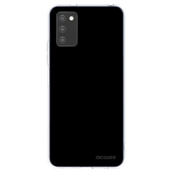 Picasee silikonový průhledný obal pro Samsung Galaxy A02s A025G - Black Bliss