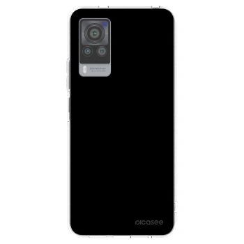 Picasee silikonový průhledný obal pro Vivo X60 Pro 5G - Black Bliss