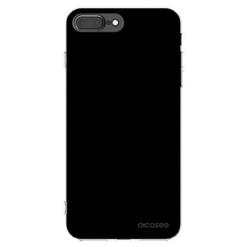 Picasee silikonový průhledný obal pro Apple iPhone 7 Plus - Black Bliss