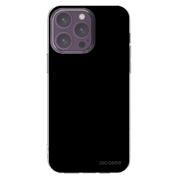 Picasee silikonový průhledný obal pro Apple iPhone 14 Pro Max - Black Bliss