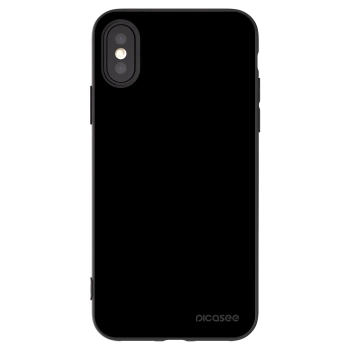 Picasee silikonový černý obal pro Apple iPhone X/XS - Black Bliss
