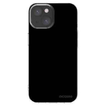 Picasee silikonový průhledný obal pro Apple iPhone 15 - Black Bliss