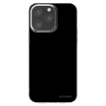 Picasee silikonový průhledný obal pro Apple iPhone 15 Pro Max - Black Bliss