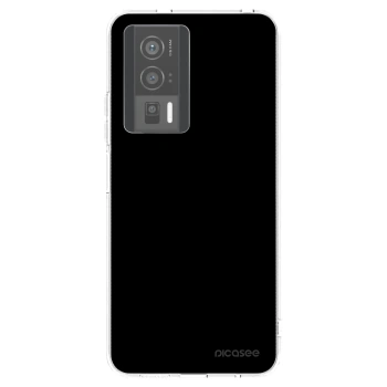 Picasee silikonový průhledný obal pro Xiaomi Poco F5 Pro 5G - Black Bliss